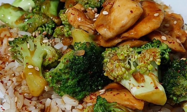 Spicy Peanut Chicken with Broccoli & Black Bean Sauce