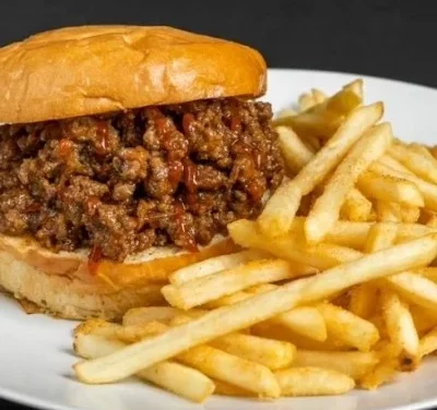Sloppy Joes & french fries recipe
