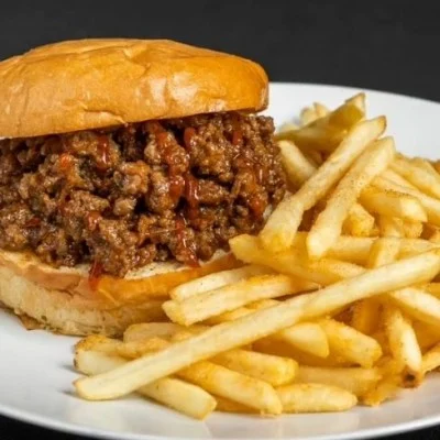 Sloppy Joes & french fries recipe