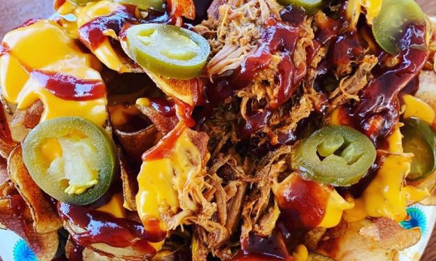 Potato Chips topped with BBQ Pulled Pork Recipe