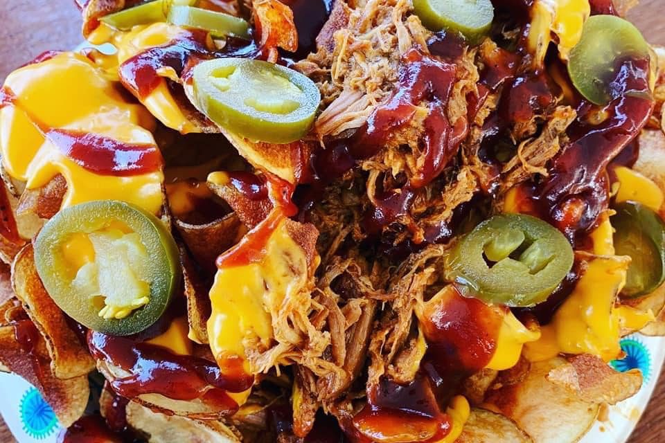 Potato Chips topped with BBQ Pulled Pork Recipe