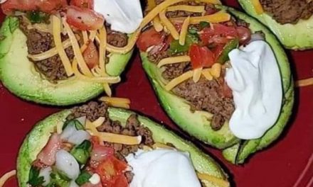 Ground Beef Stuffed Avocados
