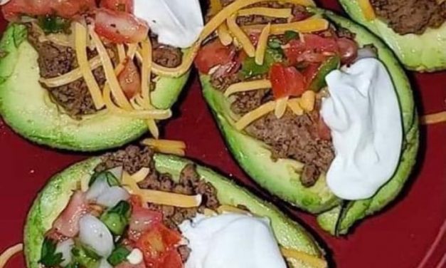 Ground Beef Stuffed Avocados