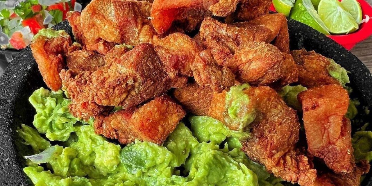 Fried Pork Chunks with Guacamole Recipe