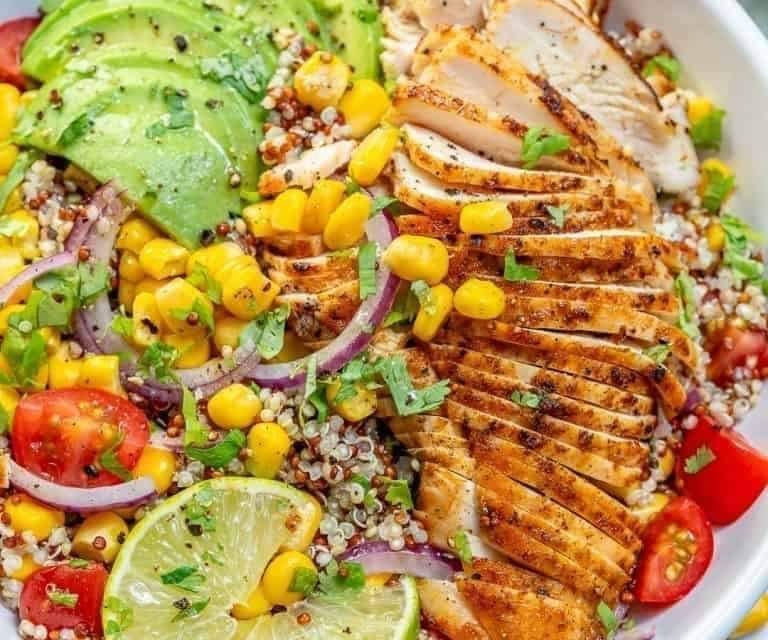 Grilled Pork with Avocado Salad Recipe