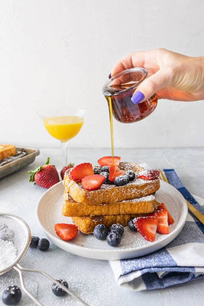 french toast, Chef Ed, brunch recipe, breakfast, maple syrup, fresh fruit, healthy breakfast, weekend brunch, brioche toast, egg batter, cinnamon toast, banana, blueberries, strawberries, powdered sugar, easy breakfast, fancy breakfast, sweet brunch, gourmet toast, whipped cream, fruit toppings, homemade french toast, skillet recipes, quick breakfast, Sunday brunch, brunch classics, vanilla toast, comfort food, brunch ideas, sweet tooth breakfast, balanced breakfast