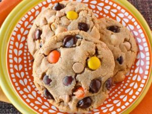 Reese’s Pieces cookies, chocolate chip cookies, peanut butter candy, Chef Ed, cookie recipe, best cookies, soft cookies, chewy cookies, homemade dessert, colorful cookies, chocolate lovers, peanut butter lovers, baking at home, comfort food, oven fresh, classic cookies, gourmet cookies, fun baking, easy dessert, sweet treat, milk and cookies, edible gift, kid-friendly recipe, cookie dough, bake sale cookies, fall desserts, candy cookies, Halloween cookies, crunchy candy cookies, snack ideas, chewy chocolate chip, cookie tray, ultimate cookie, fresh baked, family favorite, dessert time, party treats, kitchen fun, American dessert, nostalgic treat, holiday baking, cookie addiction, food styling, sweet craving, baking joy, edible happiness