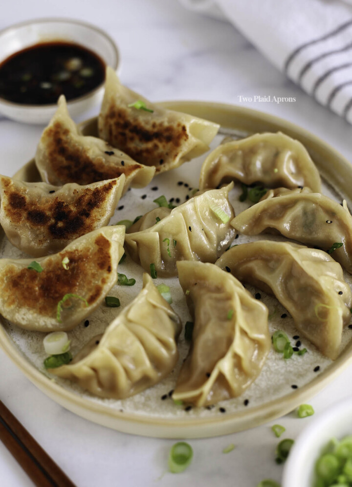 fried dumplings, chicken dumplings, beef dumplings, vegetarian dumplings, Chef Ed recipes, crispy wontons, Asian-style dumplings, easy dumpling recipe, pan-fried gyoza, homemade dumpling wrappers