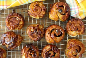 Keywords: cinnamon buns, cinnamon rolls, homemade cinnamon buns, Chef Ed recipe, fluffy rolls, sweet breakfast, brunch recipe, cream cheese glaze, cinnamon sugar, baked goods, fresh rolls, gooey rolls, cinnamon swirl, sweet dough, dessert buns, soft rolls, yeast rolls, baking recipe, cinnamon filling, breakfast treat, pastry recipe, homemade dessert, bakery buns, easy cinnamon rolls, warm cinnamon, breakfast pastry, holiday baking, sticky buns, vanilla glaze, comfort food. 1/2