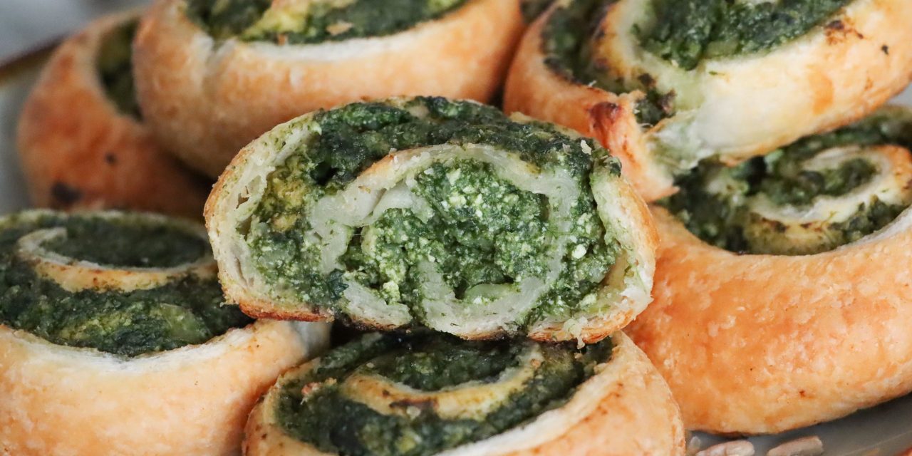 Spinach & Cheese Pastry Spirals Recipe