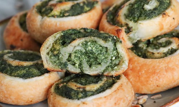 Spinach & Cheese Pastry Spirals Recipe