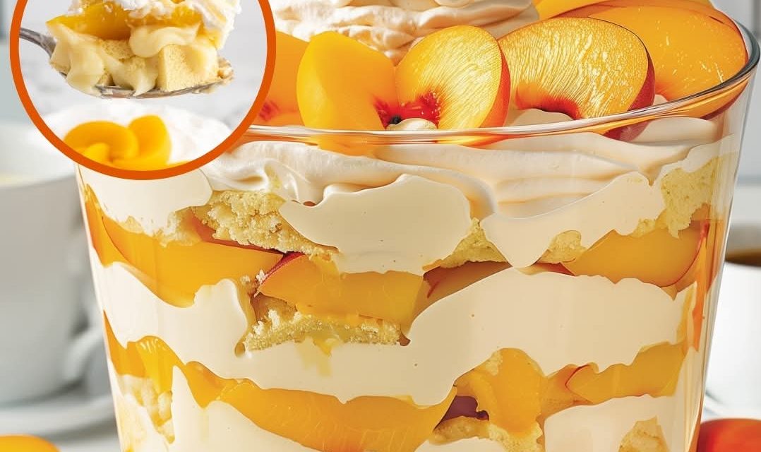 Peach & Cream Trifle Recipe