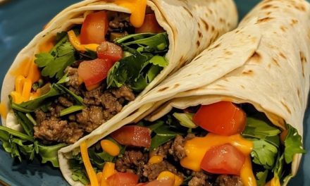 Beef & Cheese Tortilla Wrap Recipe