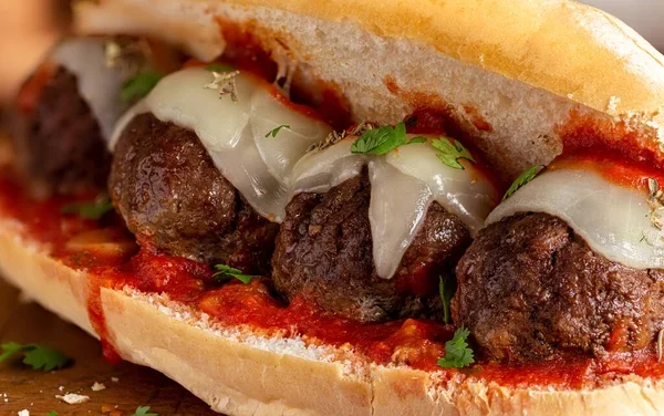Cheesy Meatball Sub recipe