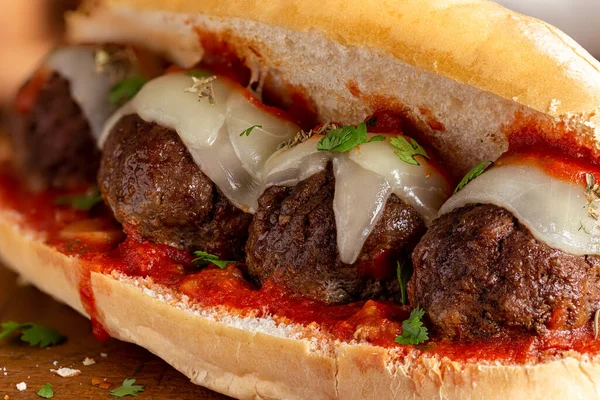 Cheesy Meatball Sub recipe