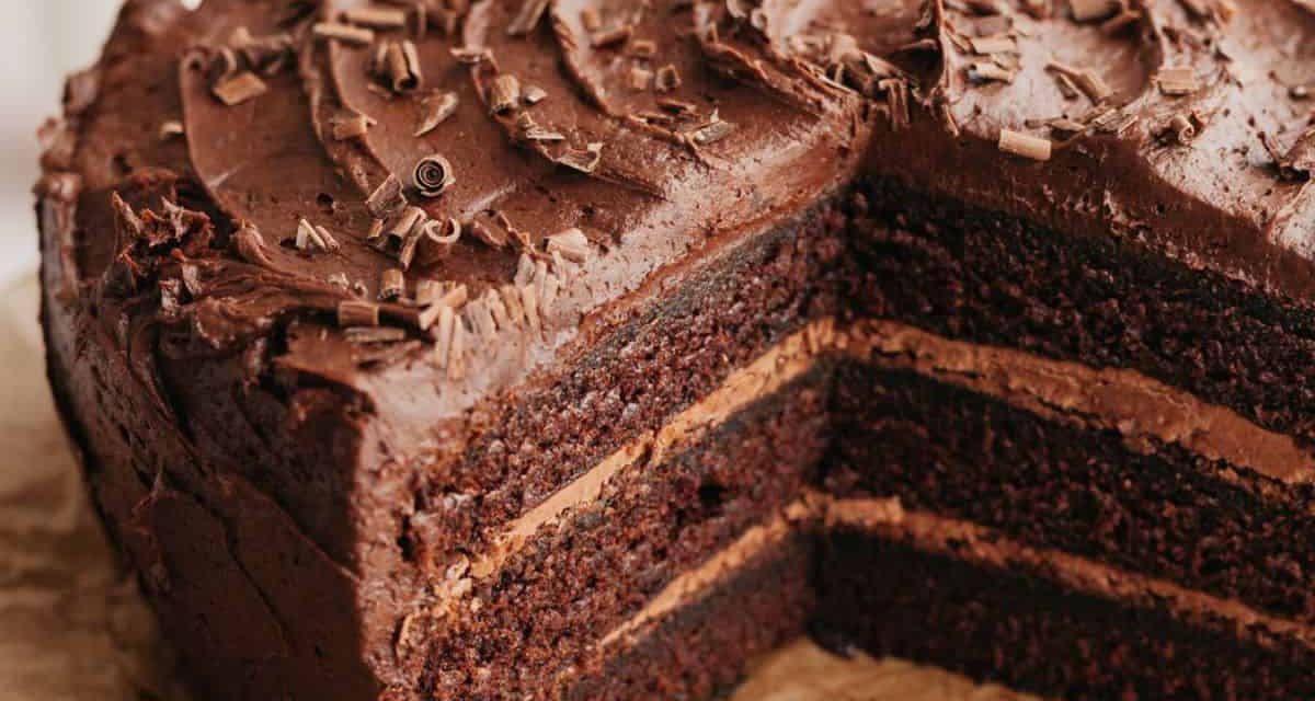 Triple Layered Chocolate Cake Recipe