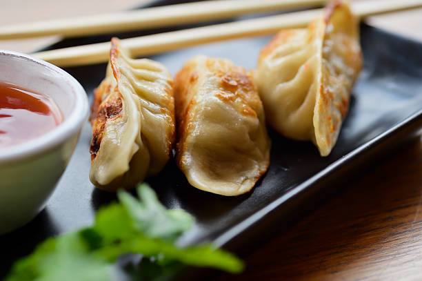 fried dumplings, chicken dumplings, beef dumplings, vegetarian dumplings, Chef Ed recipes, crispy wontons, Asian-style dumplings, easy dumpling recipe, pan-fried gyoza, homemade dumpling wrappers