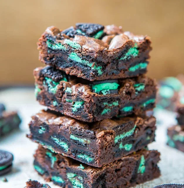 Oreo Cookie Mint Brownie Recipe
