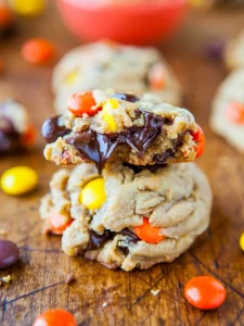 Reese’s Pieces cookies, chocolate chip cookies, peanut butter candy, Chef Ed, cookie recipe, best cookies, soft cookies, chewy cookies, homemade dessert, colorful cookies, chocolate lovers, peanut butter lovers, baking at home, comfort food, oven fresh, classic cookies, gourmet cookies, fun baking, easy dessert, sweet treat, milk and cookies, edible gift, kid-friendly recipe, cookie dough, bake sale cookies, fall desserts, candy cookies, Halloween cookies, crunchy candy cookies, snack ideas, chewy chocolate chip, cookie tray, ultimate cookie, fresh baked, family favorite, dessert time, party treats, kitchen fun, American dessert, nostalgic treat, holiday baking, cookie addiction, food styling, sweet craving, baking joy, edible happiness