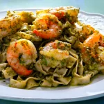 Keywords: pesto recipe, Chef Ed pesto, basil pesto, classic pesto sauce, meat pesto pairings, vegetarian pesto meals, homemade pesto, pesto for chicken, pesto pasta, pesto with steak, easy pesto recipe, olive oil sauce, nut-free pesto option, garlic basil pesto, summer sauce, Italian sauce, healthy pesto ideas, pesto for roasted veggies, pesto on fish, pesto with portobello, caprese with pesto, pesto grilled salmon, fresh herb sauce, pesto aioli, how to make pesto, vegetarian Italian food, pesto pasta primavera, pesto pizza sauce, basil garlic olive oil sauce