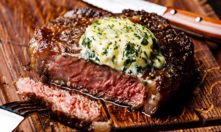 Grilled Omaha Steak w/ Herbed Butter recipe