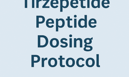 Tirzepetide Peptide Dosing Protocol